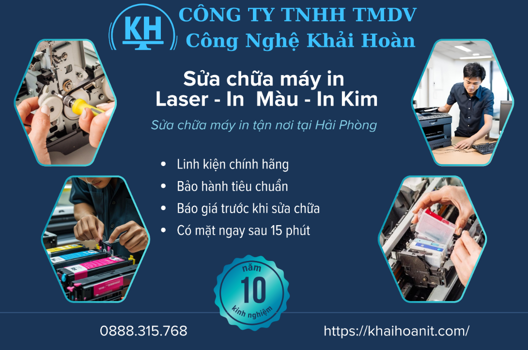 Sửa máy in Uy tín tại Hải Phòng