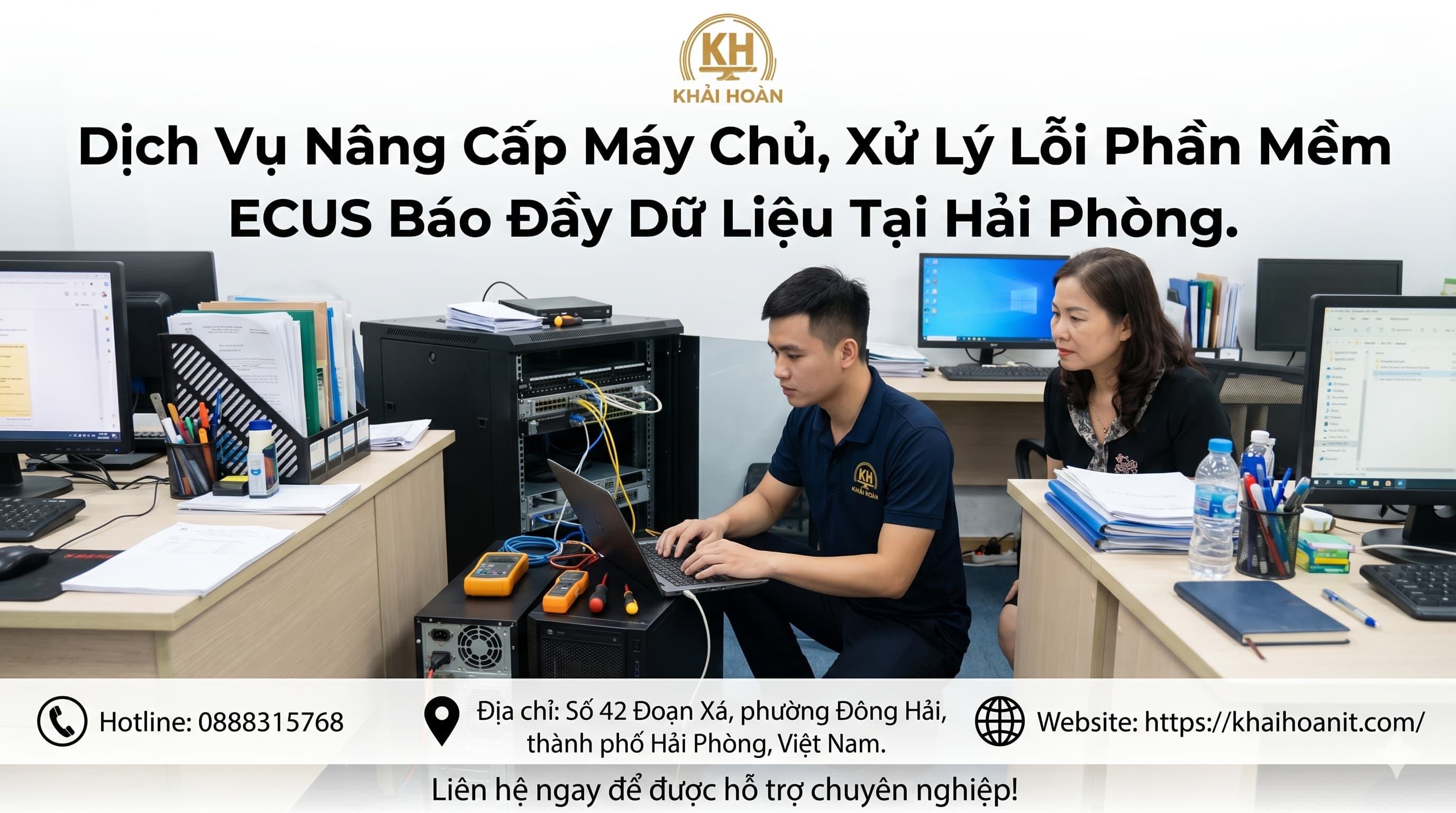 Dịch Vụ Nâng Cấp Máy Chủ, Xử Lý Lỗi Phần Mềm ECUS Báo Đầy Dữ Liệu Tại Hải Phòng