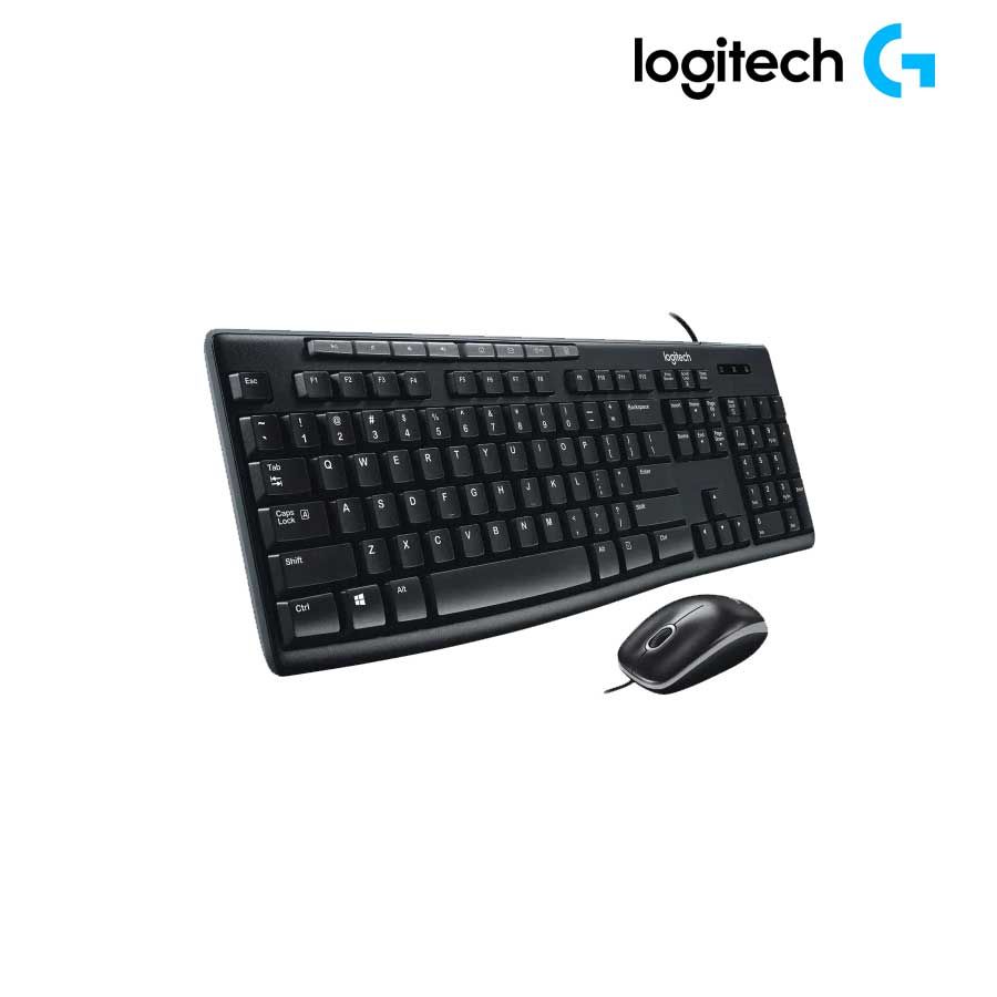 Bộ bàn phím chuột có dây Logitech MK200