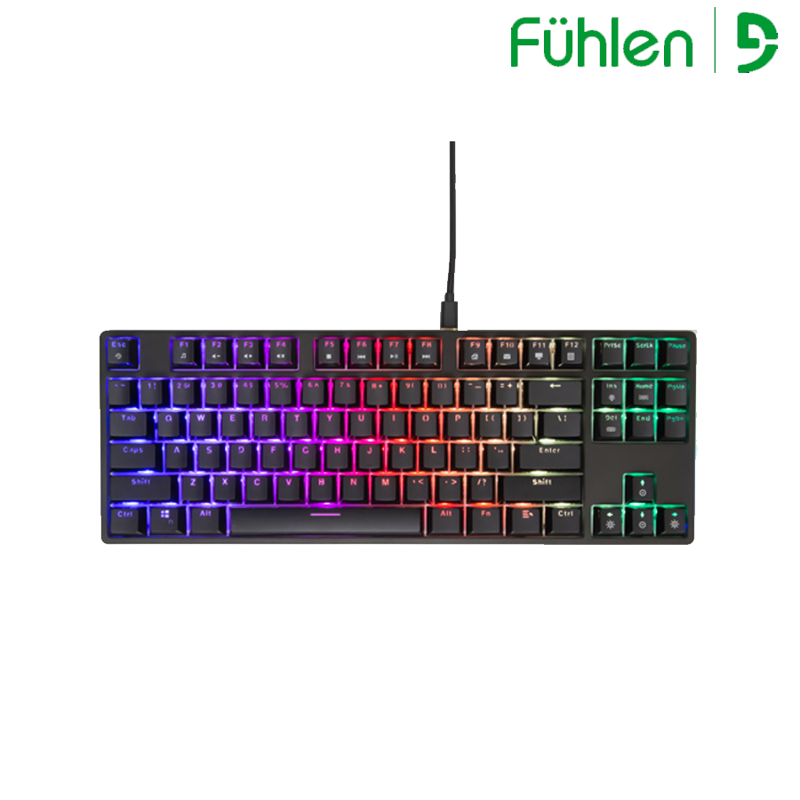 Bàn phím cơ Fuhlen D87s TKL 87 phím - RGB