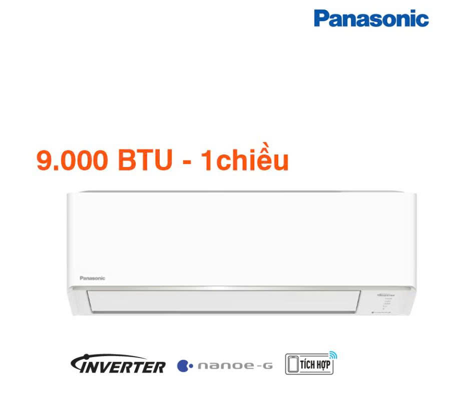Điều hòa Panasonic CS-R912CKH-8D- Inverter 1 chiều; ~1.0HP - 9000Btu/h; Khử ẩm ( 1.6L/h ), nano X, nano G, ECO-AI. ĐC hướng gió, wifi , CSPF: 5.40 (mặt nóng) - model 2026