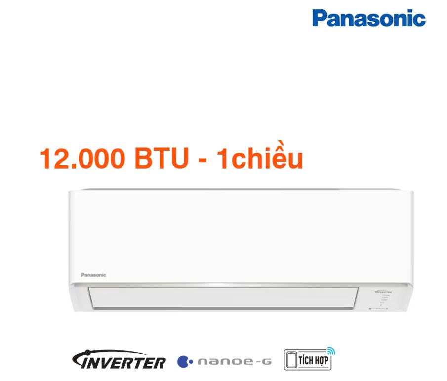 Điều hòa Panasonic RU12CKH-8D 2026 - Inverter 1 chiều; 1.5HP 11900Btu/h; Hút ẩm 2L/h; nano X; nano G; ECO-AI; Wi-Fi; CSPF 5.40 (cục lạnh)