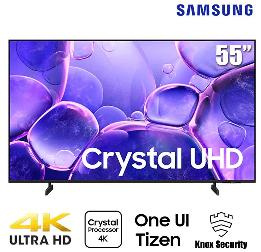 TV Samsung 55-inch 4K 8500F 50Hz 2025 ,Crystal Processor 4K, Voice Assistant, Quick Remote, Universal Gestures - 2025