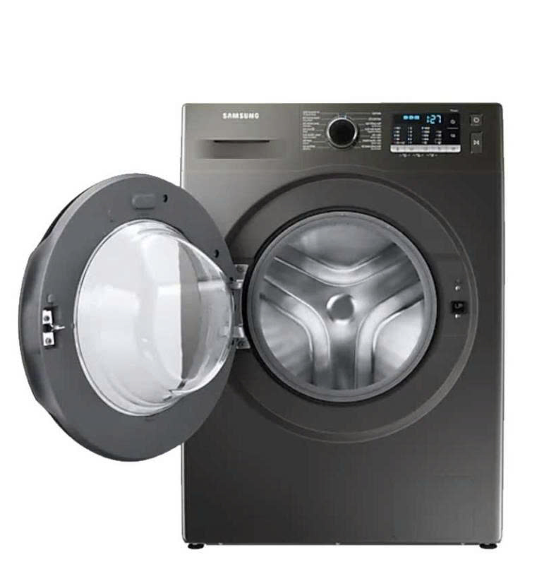 Máy giặt Samsung 9.5kg cửa trước Inverter WW95TA046AX/SV(EcoBubble™,Hygiene Steam diệt khuẩn 99,9%,Màu:xám chì)