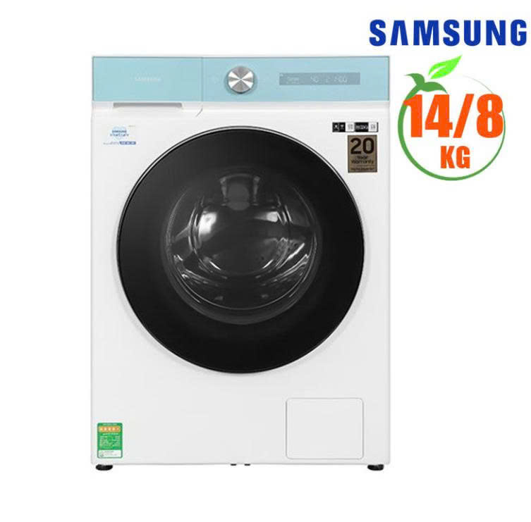 Máy giặt sấy SamSung 14kg/8kg WD14BB944DGMSV - Màu trắng - Cửa trước; AI Control; Tự động phân bổ giặt xả)
