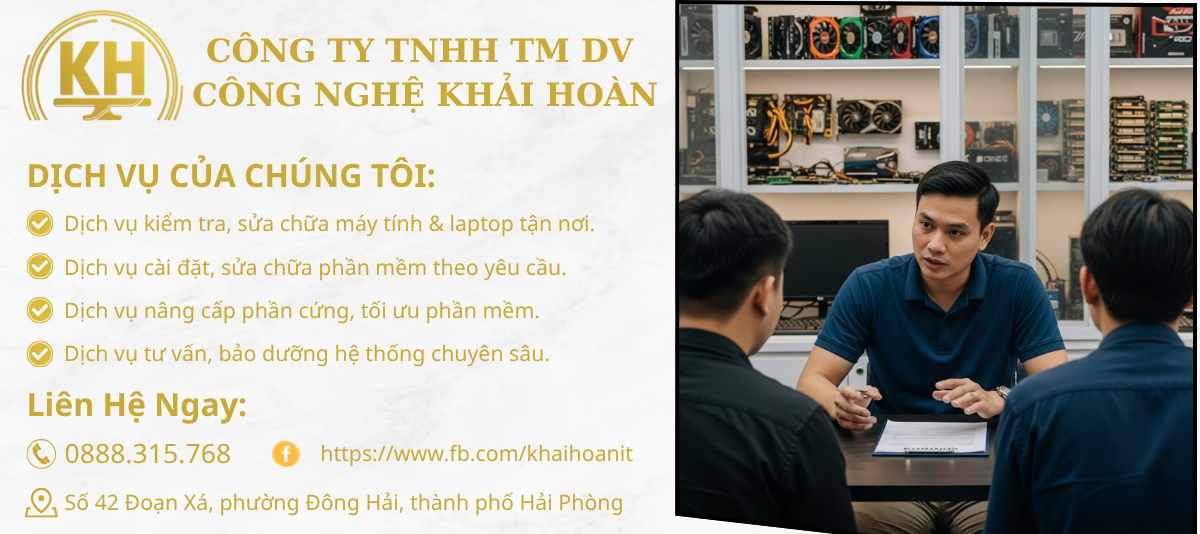 DỊCH VỤ SỬA CHỮA MÁY TÍNH & LAPTOP TẠI HẢI PHÒNG