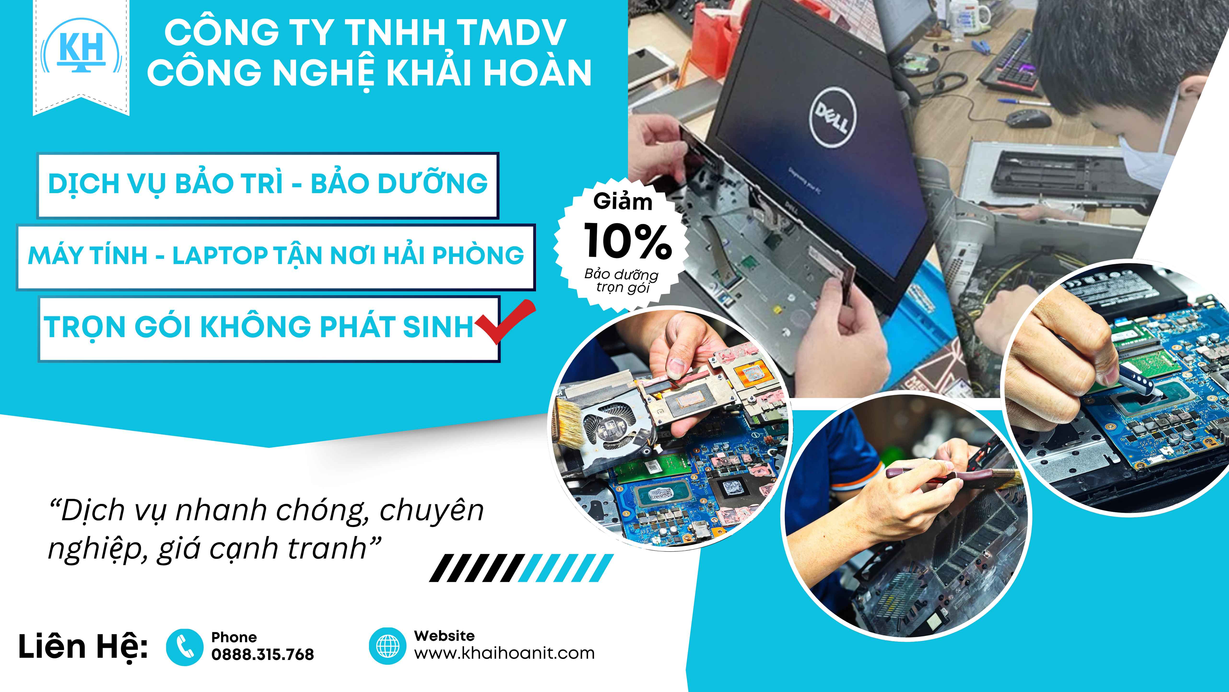 Dịch vụ bảo dưỡng máy tính Hải Phòng
