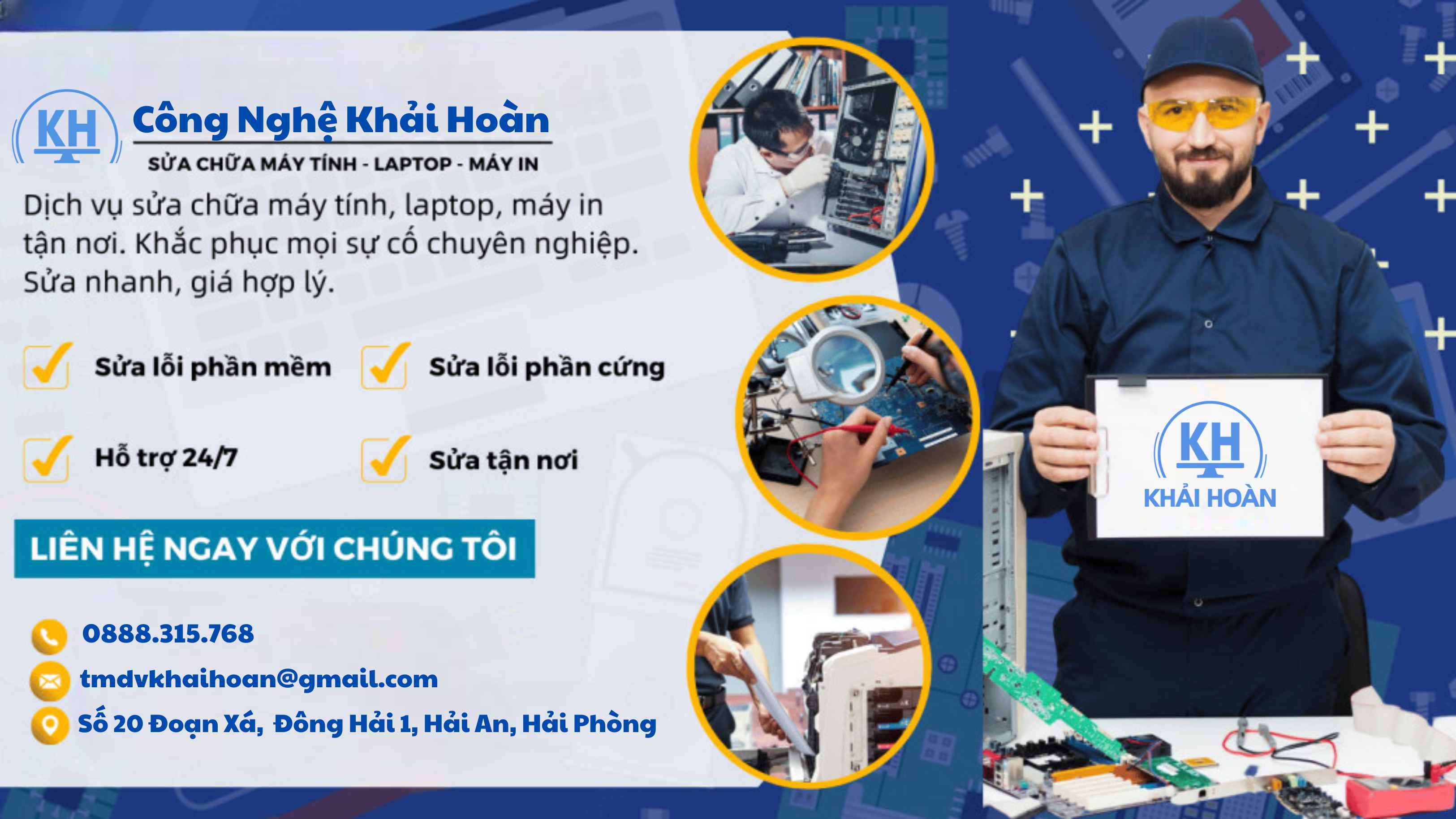 Dịch vụ sửa chữa máy tính tận nơi Hải Phòng